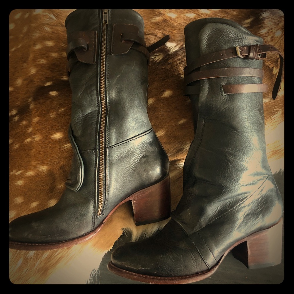 Freebird leather boots.